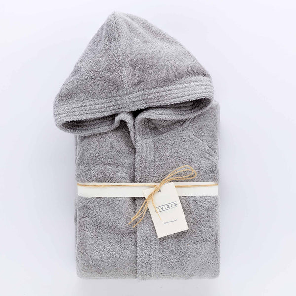Accappatoio In Spugna Glamour Grigio chiaro