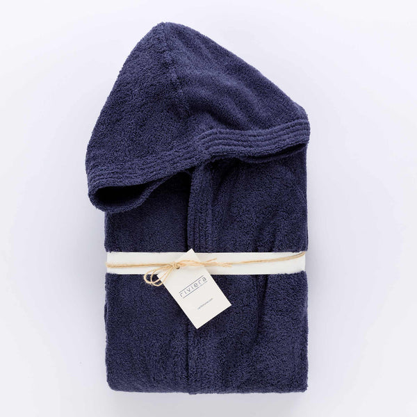 Accappatoio In Spugna Glamour Blue Scuro