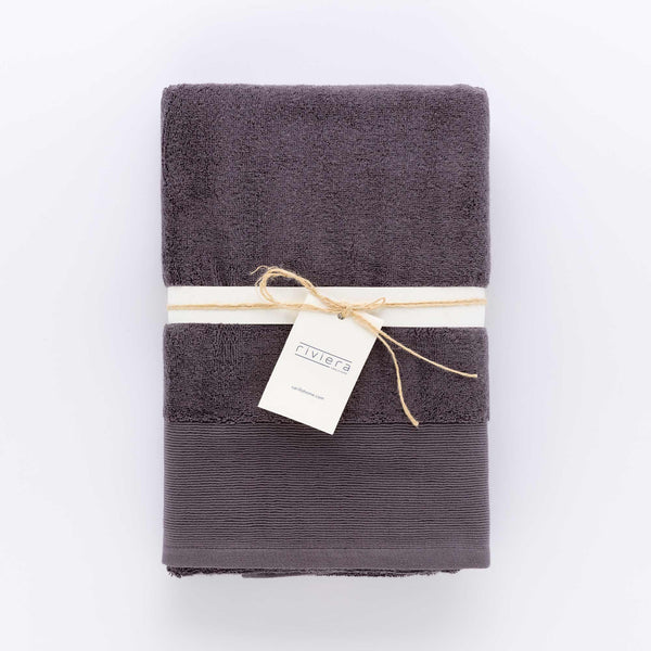 Telo Bagno Spugna Glamour Grigio Scuro