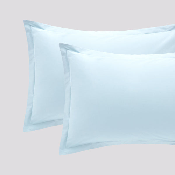 Coppie Federe in Cotone Paint Azzurro Ghiaccio