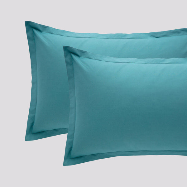 Coppie Federe in Cotone Paint Turchese