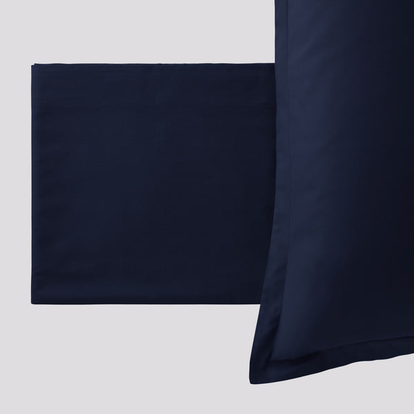 Completo Letto in madapolam Paint Blue Scuro