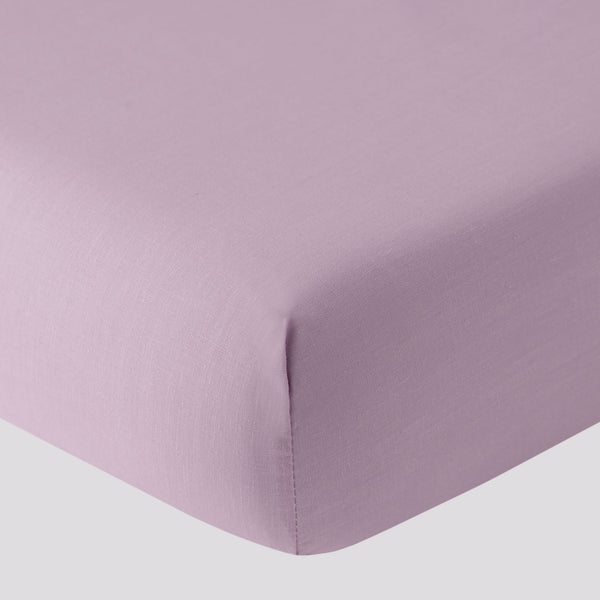 Lenzuola Sotto Con Angoli in Cotone Paint Malva
