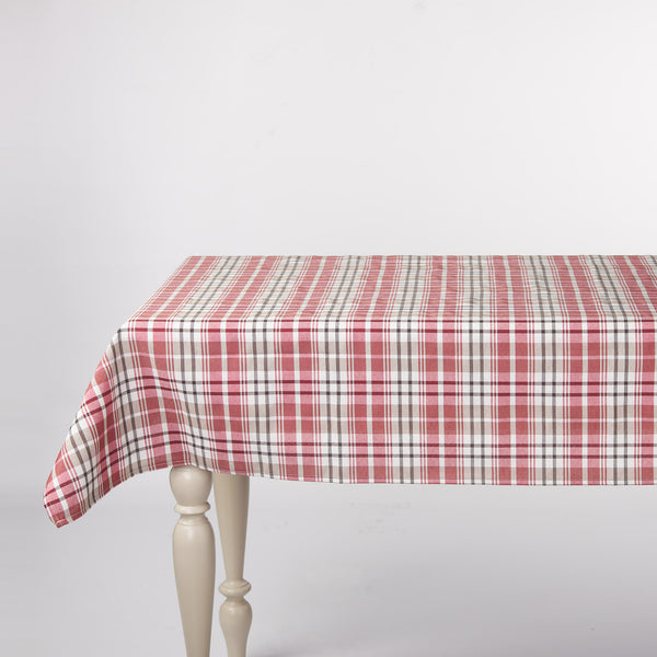 Tovaglia Madras Scozzese Rosso