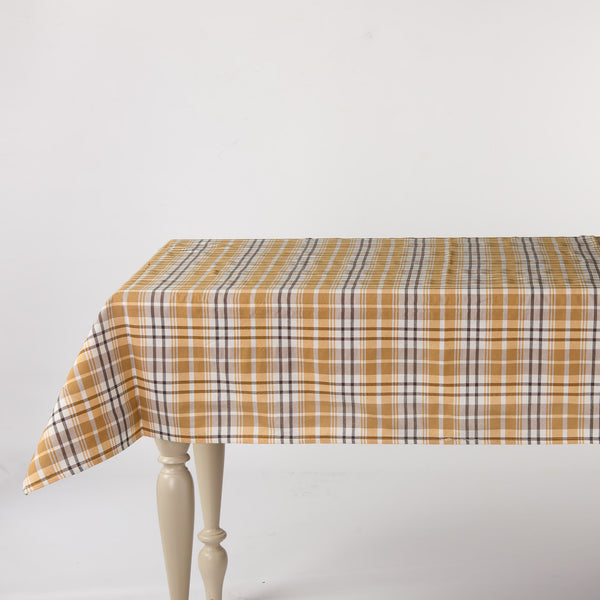 Tovaglia Madras Scozzese Ocra