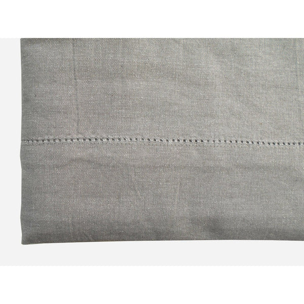 NEW CHAMBRAY TOVAGLIA DI COTONE TINTA UNITA CON ORLO A GIORNO PERLA